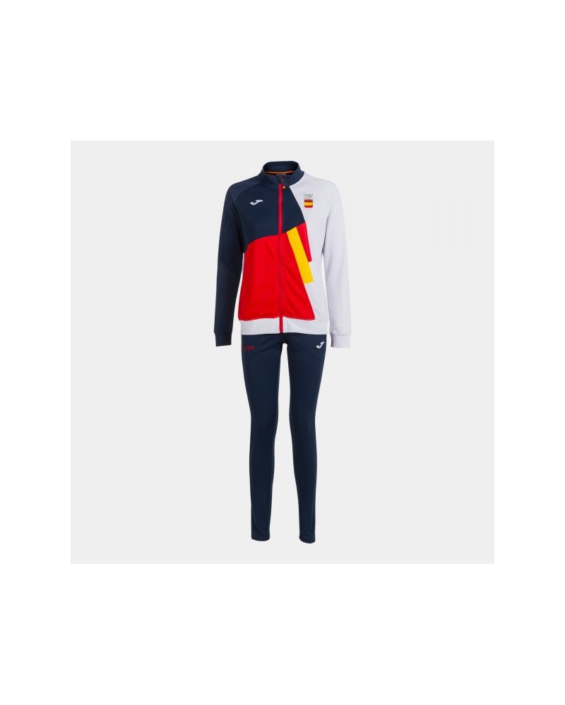 Free Time Tracksuit Coe Red-navy Woman