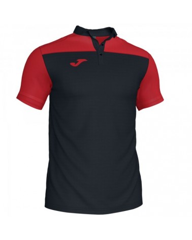 Polo Shirt Hobby Ii Black-red S/s