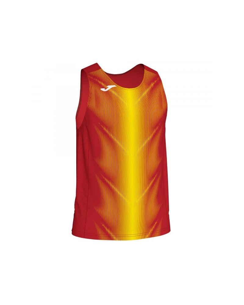 Olimpia T-shirt Red-yellow Sleeveless