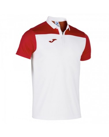 Polo Shirt Hobby Ii White-red S/s