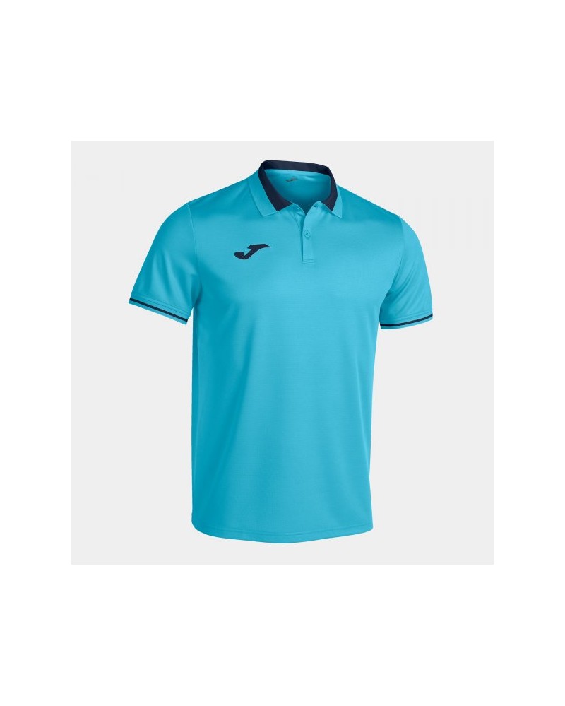 Championship Vi Short Sleeve Polo Fluor Turquoise-navy