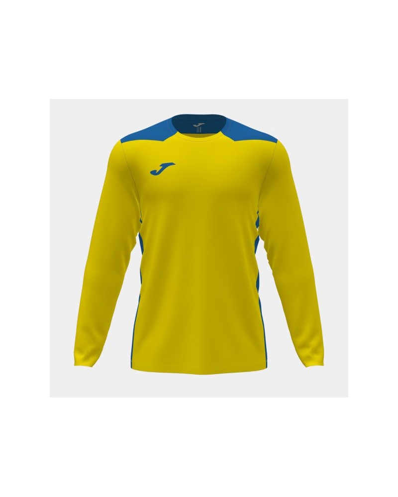 Championship Vi Long Sleeve T-shirt Yellow-royal Blue