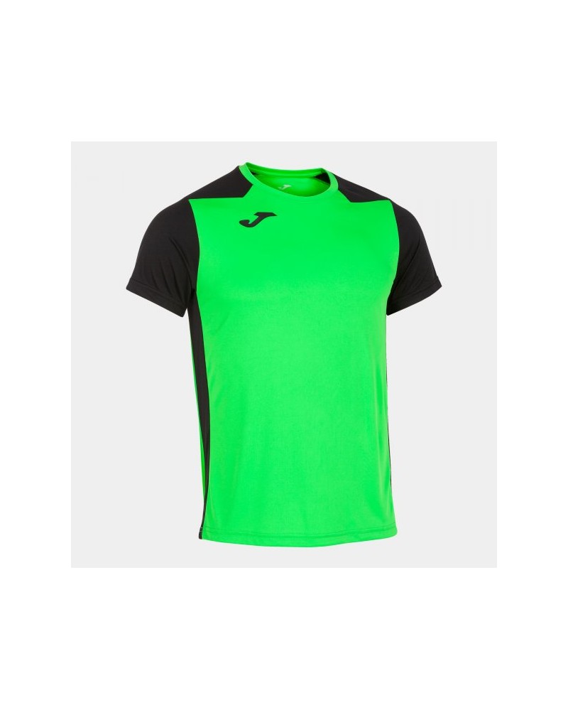 Record Ii Short Sleeve T-shirt Fluor Green Black
