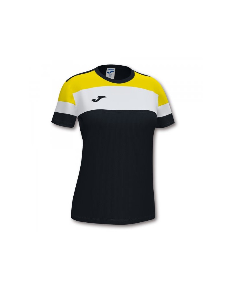Crew Iv Cotton T-shirt Black-yellow S/s