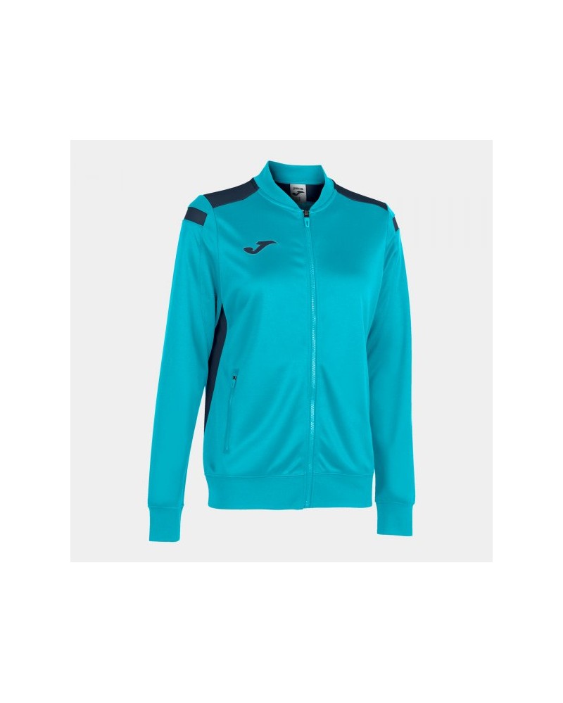 Championship Vi Full Zip Sweatshirt Fluor Turquoise-navy