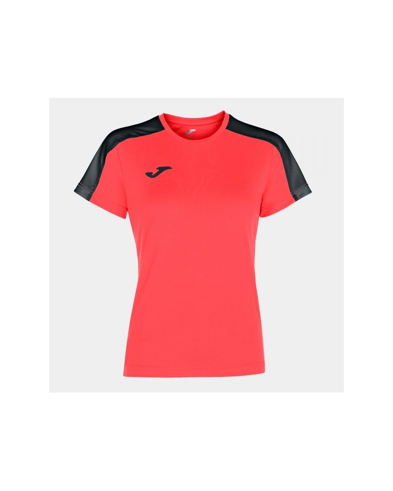 Academy Short Sleeve T-shirt Fluor Coral-black
