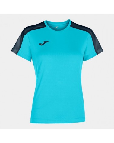 Academy T-shirt Fluor Turquoise-dark Navy S/s