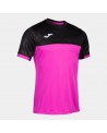 Montreal Short Sleeve T-shirt Fluor Pink Black