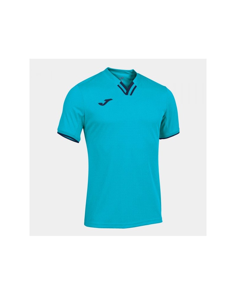 Toletum Iv Short Sleeve T-shirt Fluor Turquoise-navy