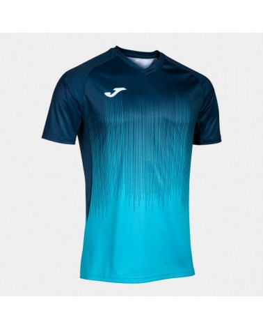 Tiger Iv Short Sleeve T-shirt Fluor Turquoise-navy