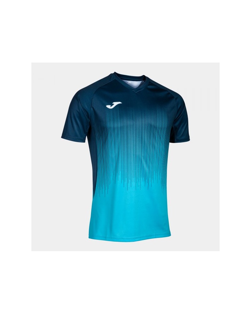 Tiger Iv Short Sleeve T-shirt Fluor Turquoise-navy