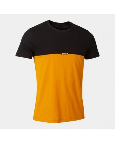 California Short Sleeve T-shirt Black Orange