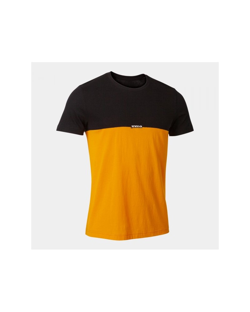 California Short Sleeve T-shirt Black Orange
