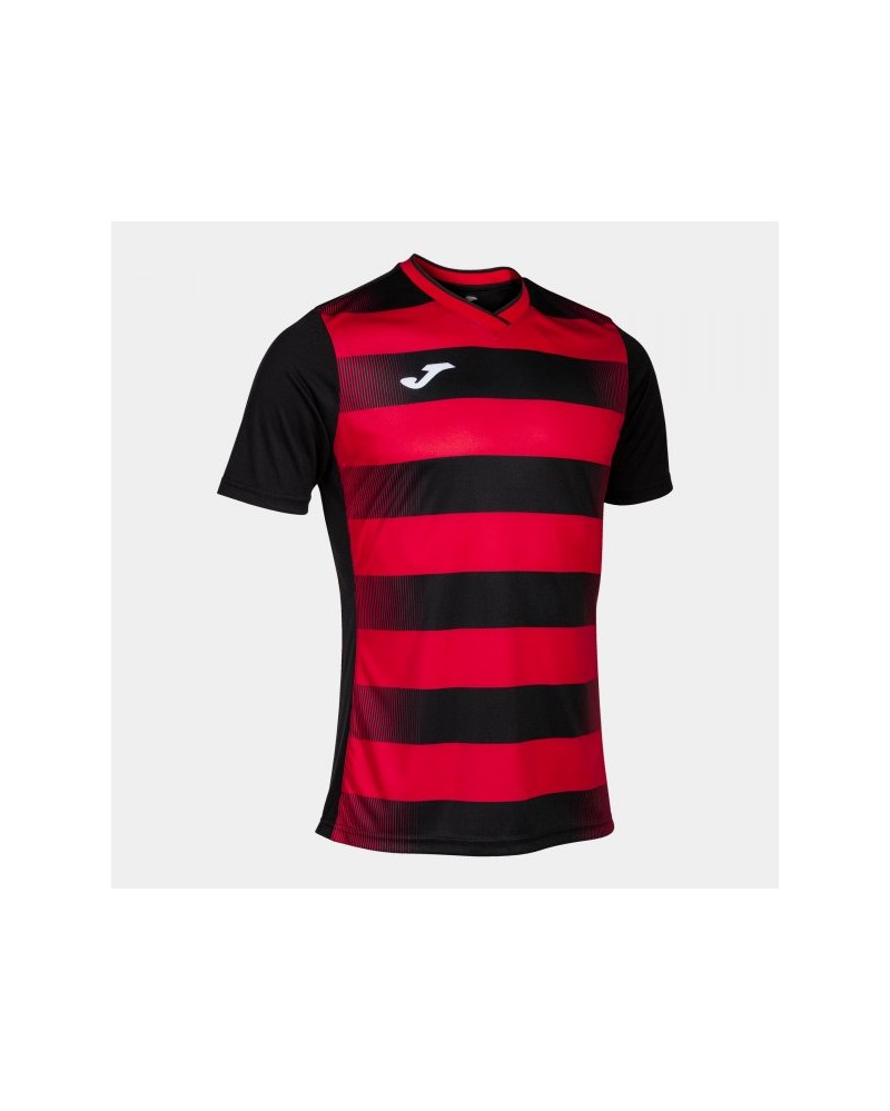 Europa V Short Sleeve T-shirt Black Red