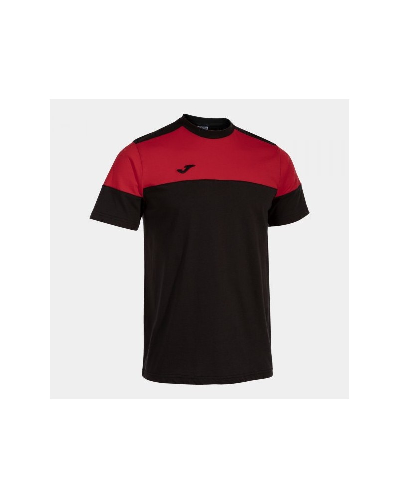 Crew V Short Sleeve T-shirt Black Red