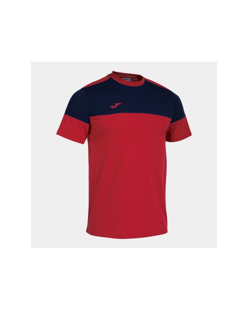 Crew V Short Sleeve T-shirt Red Navy