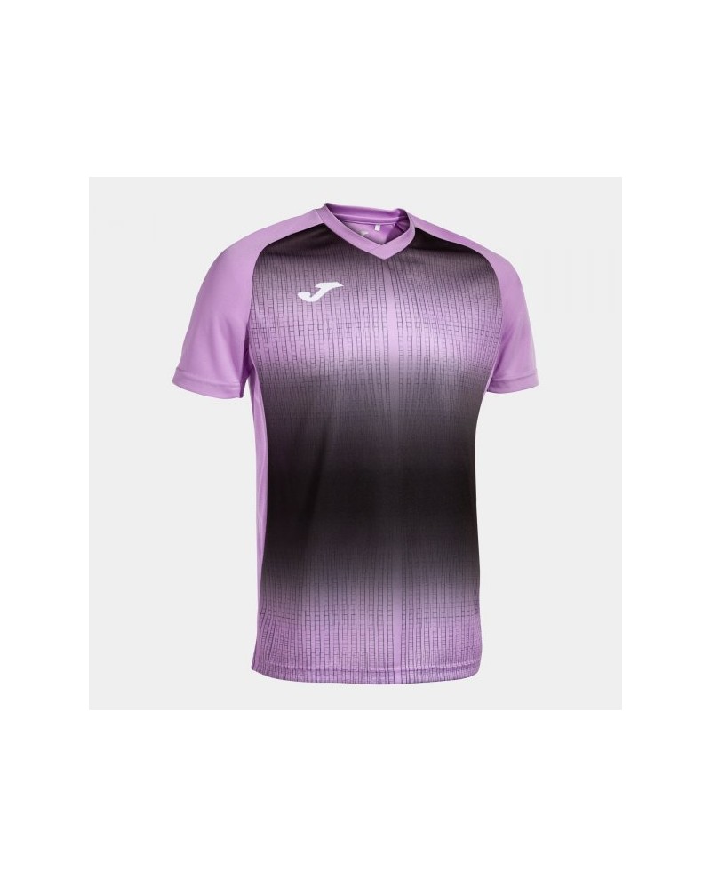 Tiger V Short Sleeve T-shirt Purple Black