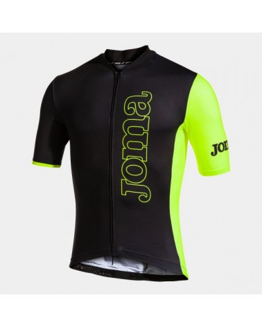Crono Cycling Jersey Black Fluor Yellow
