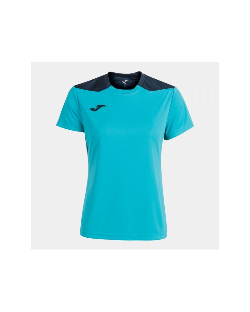Championship Vi Short Sleeve T-shirt Fluor Turquoise-navy