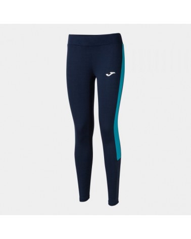 Eco Championship Long Tights Navy Fluor Turquoise