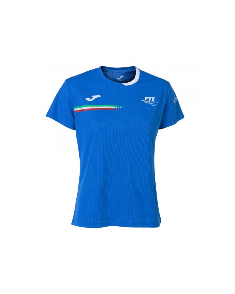 T-shirt Fed. Tennis Italy Blue S/s Woman